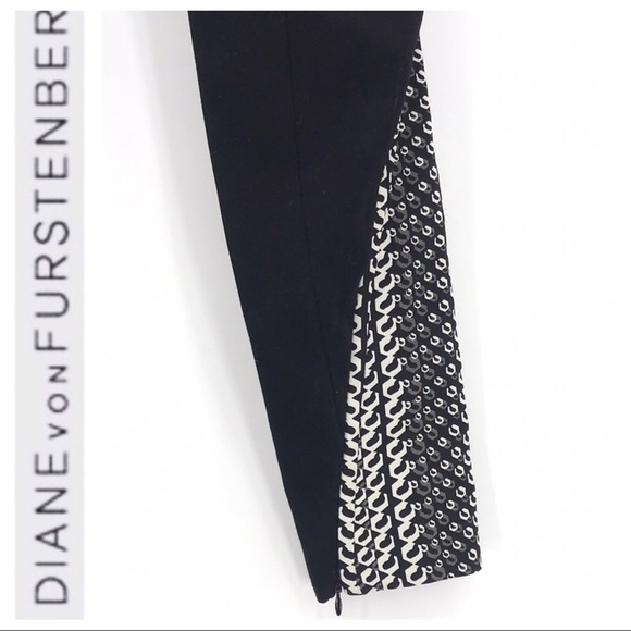 💕SALE💕 DVF Black White Addy Skinny Pants - Picture 5 of 8
